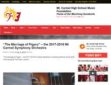 Tablet Screenshot of mchsband.com